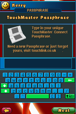 Passphrase entry keyboard